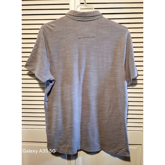 Banana Republic Mens XL Gray Short Sleeve Polo Shirt Button Collar Cotton Blend - Picture 5 of 7
